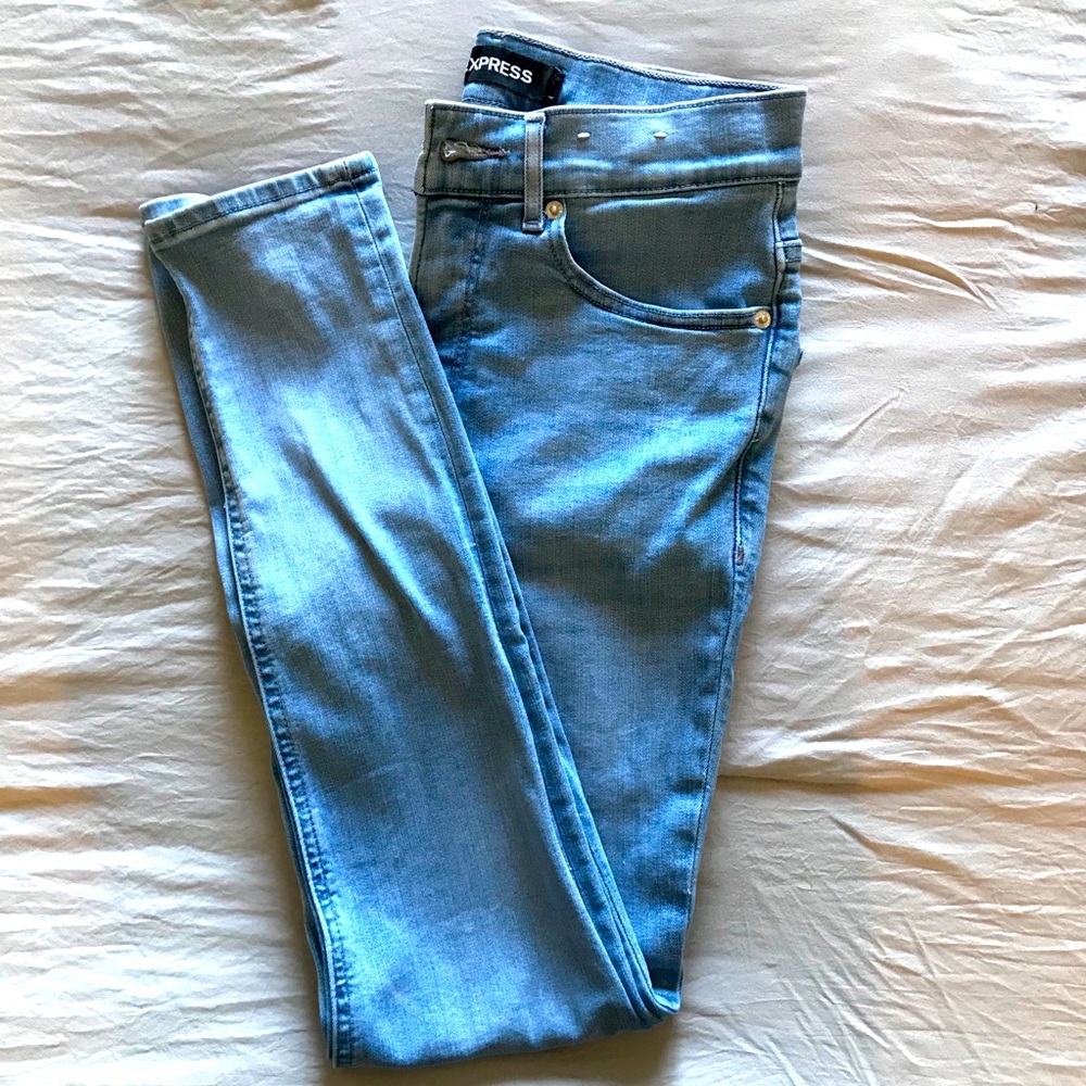 Express high rise skinny jeans